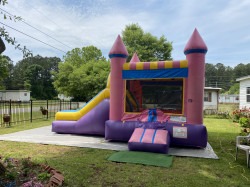 64296663828 58981FEB A43A 434B 839F 9A260B370E31 1705713638 Pink Dry Bounce House W/Slide Combo