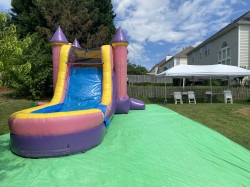 IMG 7168 1705712931 Pink Bounce House W/Slide Combo Splash Pool