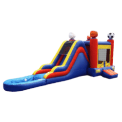 Sports Bounce House W/Slide Combo