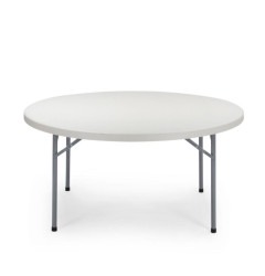 60’ Round White Table